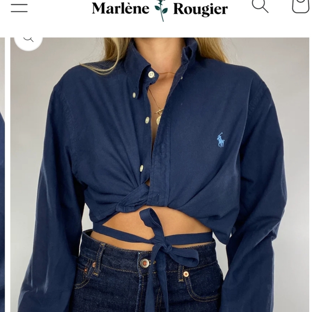 Marlene Rougier open back shirt